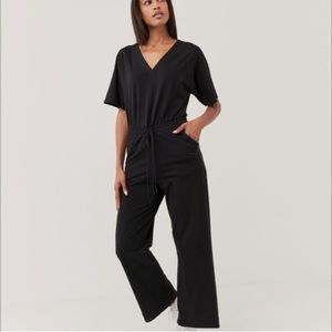 Pact Charles Elastic Waist Straight Leg Jumpsuit